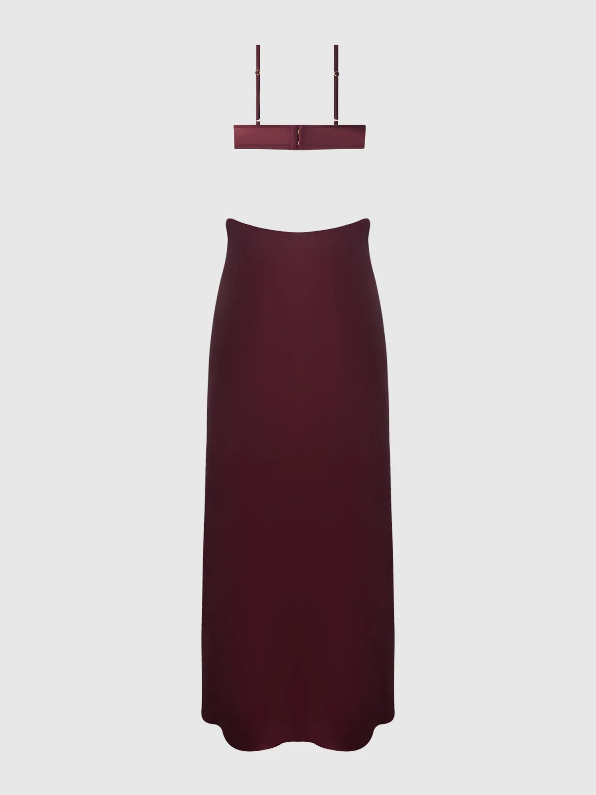 Petra Satin Monowire Cutout Gown