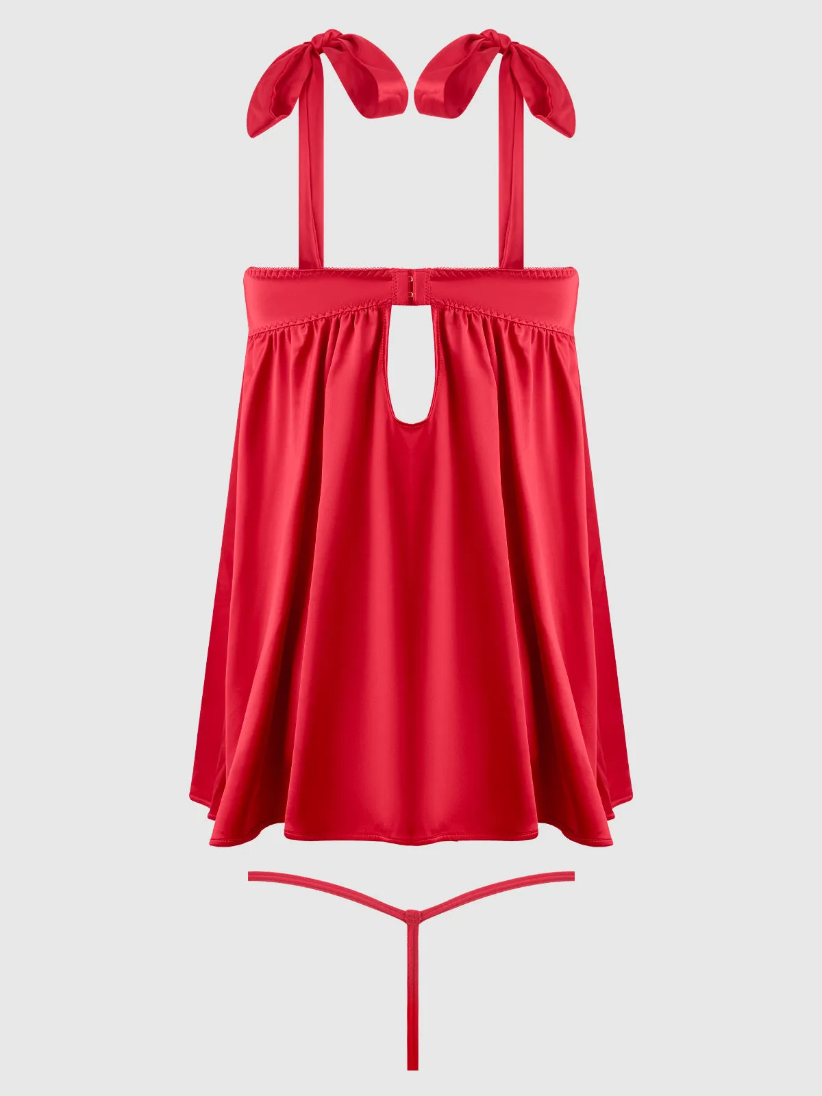 Petra Satin Open Cup Babydoll