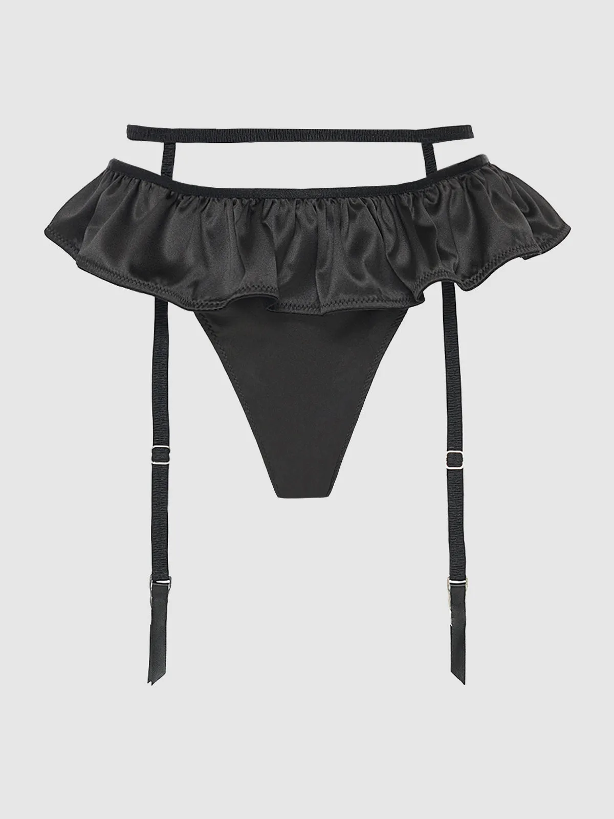 Petra Skirted Satin Tanga