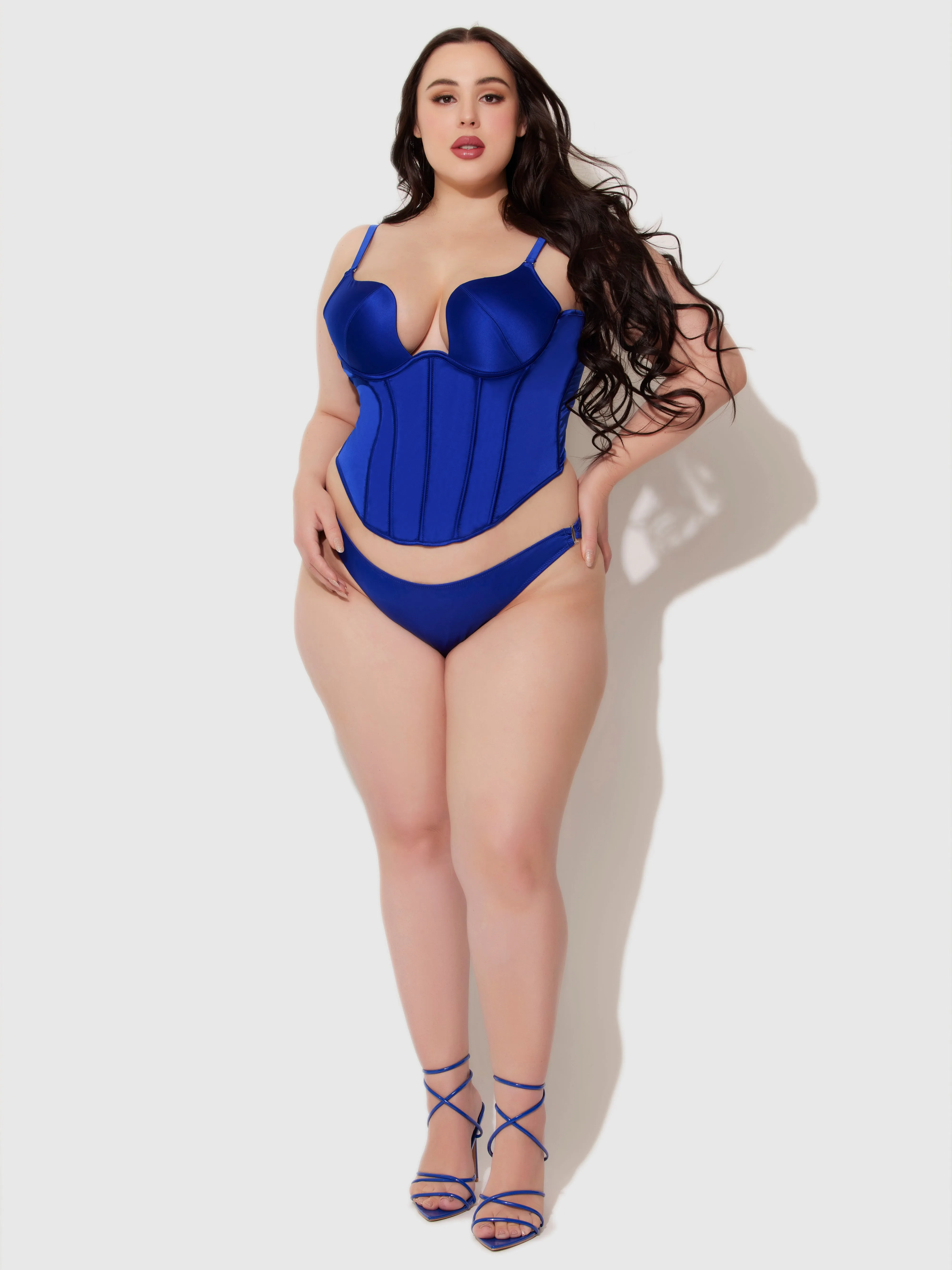 Petra Swirl Plunge Push Up Bustier