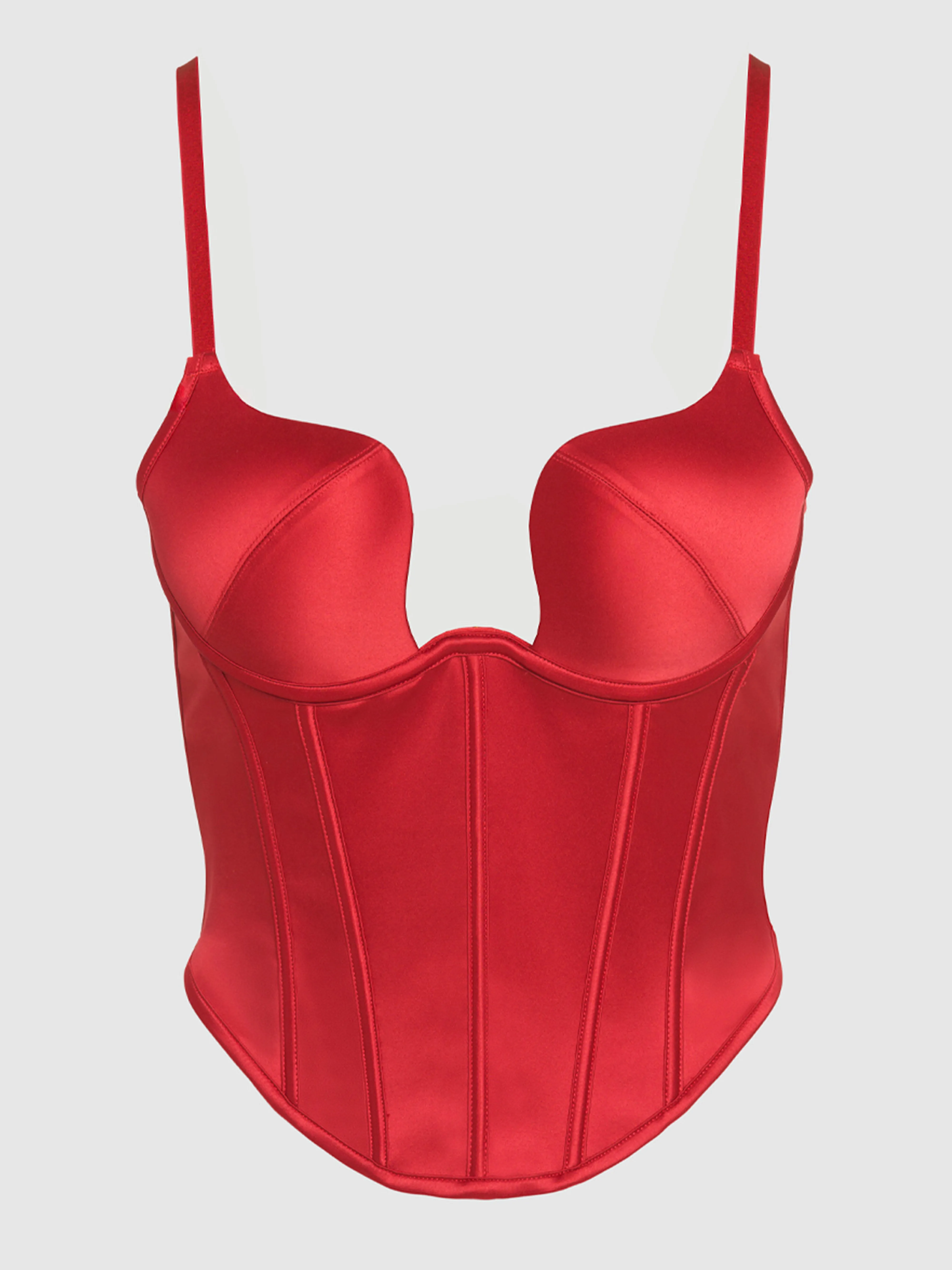 Petra Swirl Plunge Push Up Bustier