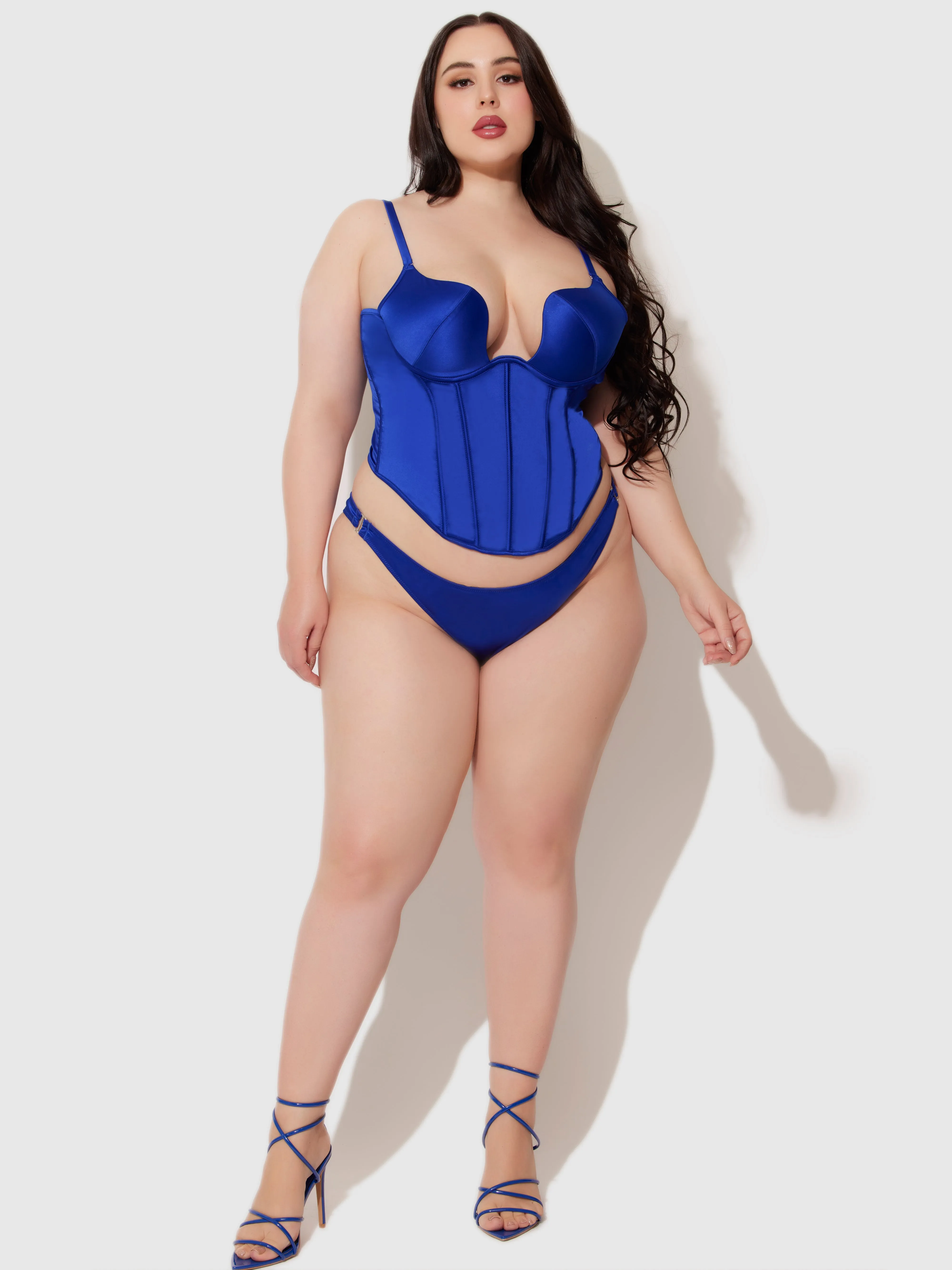 Petra Swirl Plunge Push Up Bustier