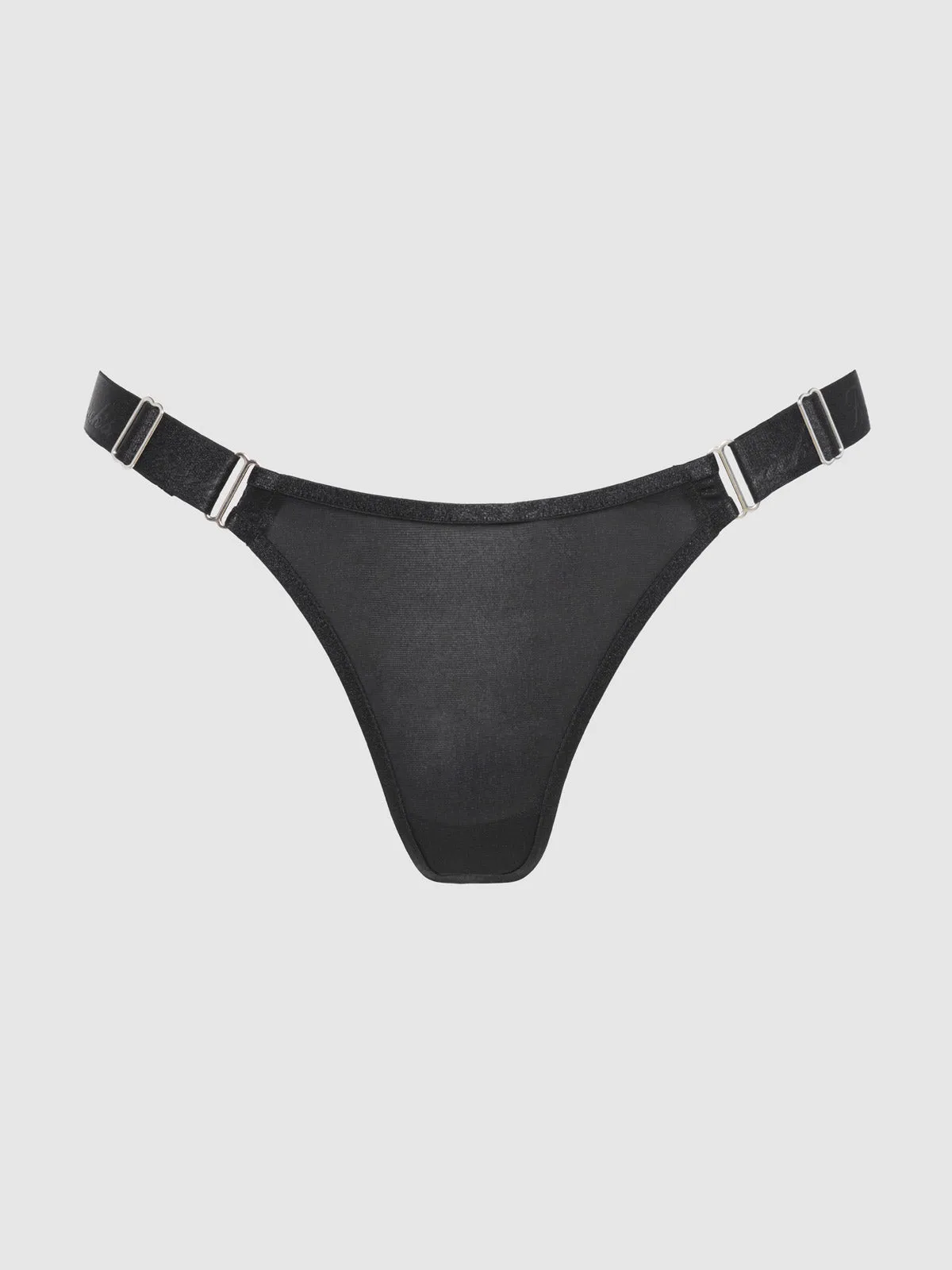 Pia Elastic Side Mesh Thong