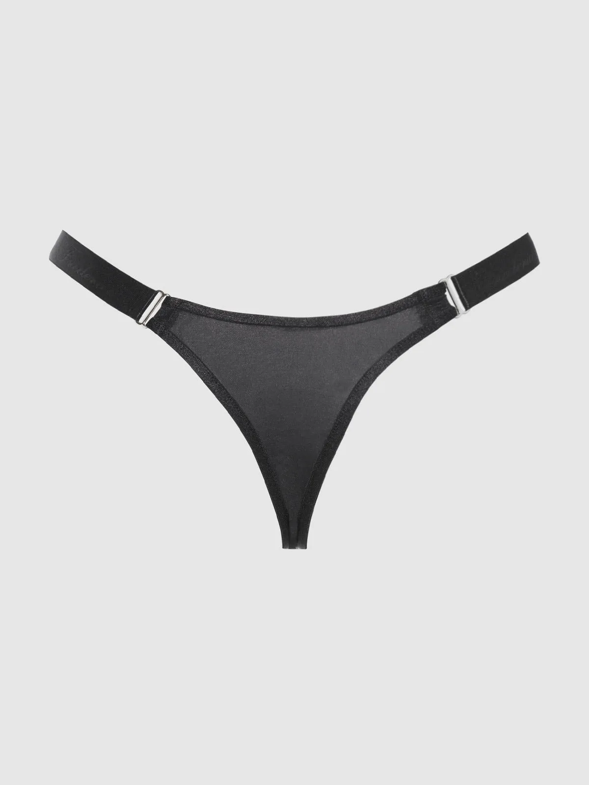 Pia Elastic Side Mesh Thong