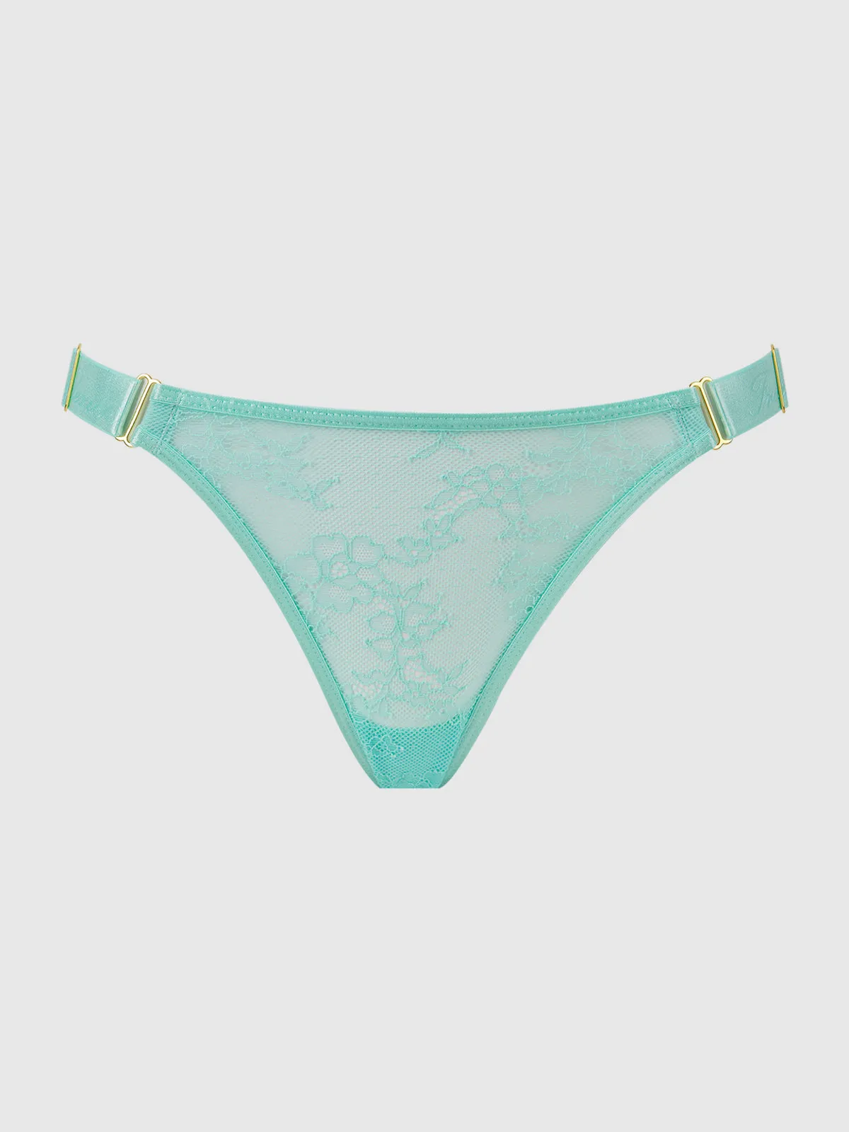 Pia Lace Elastic Side Thong