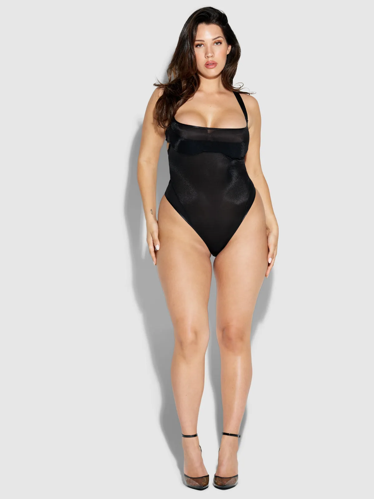 Pia Layered Bra With Mesh Bodysuit