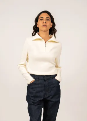 Pull  col camionneur Passerelle - en coton (ECUME)