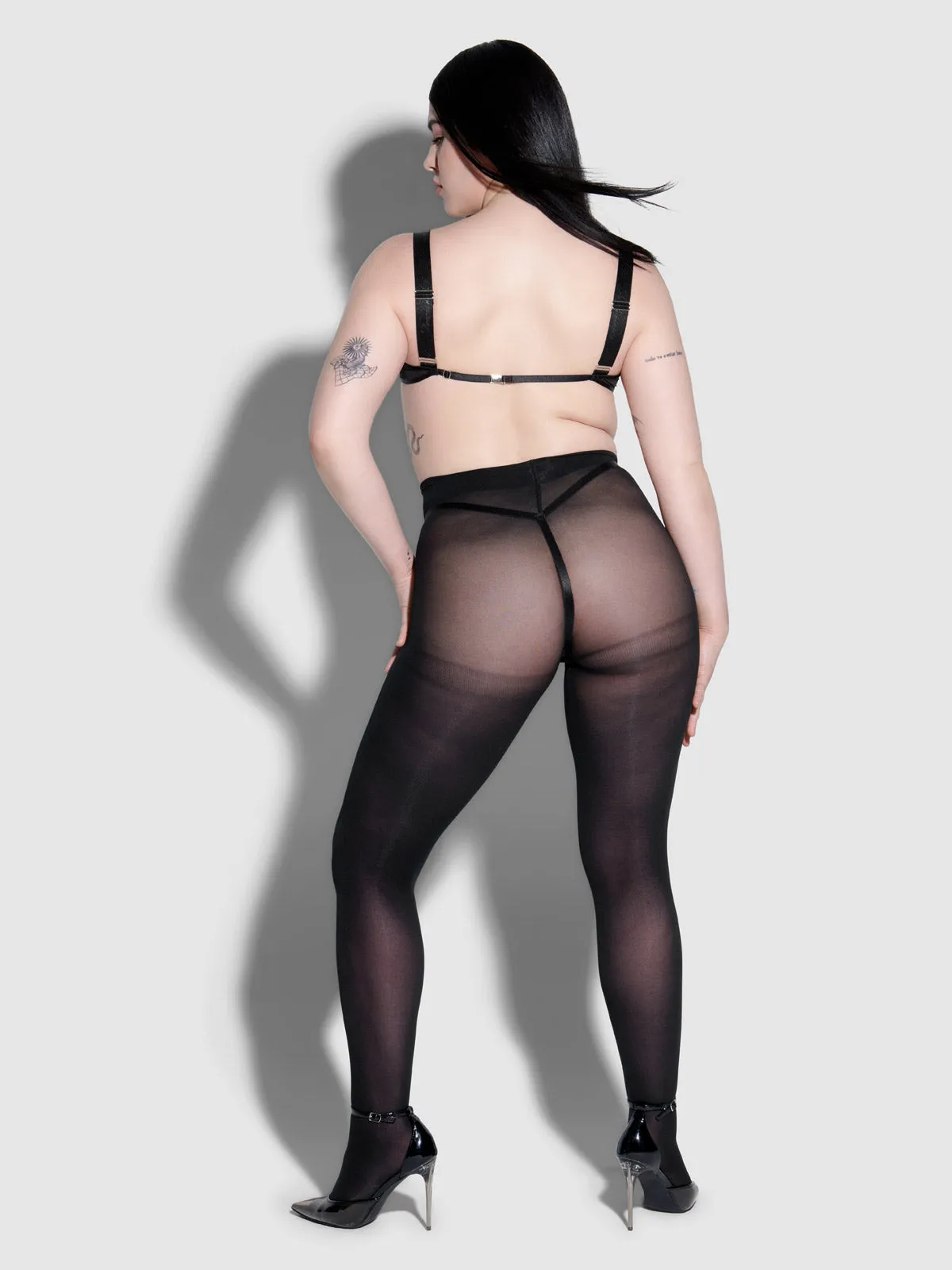Raven Balconette Mesh Bra