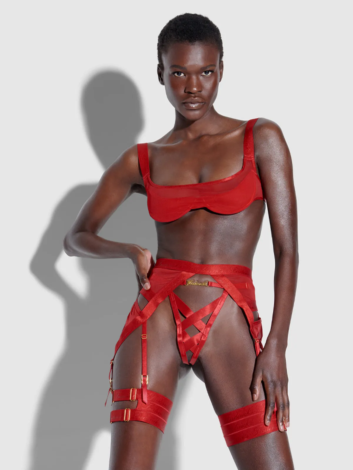 Raven Convertible Garter Belt
