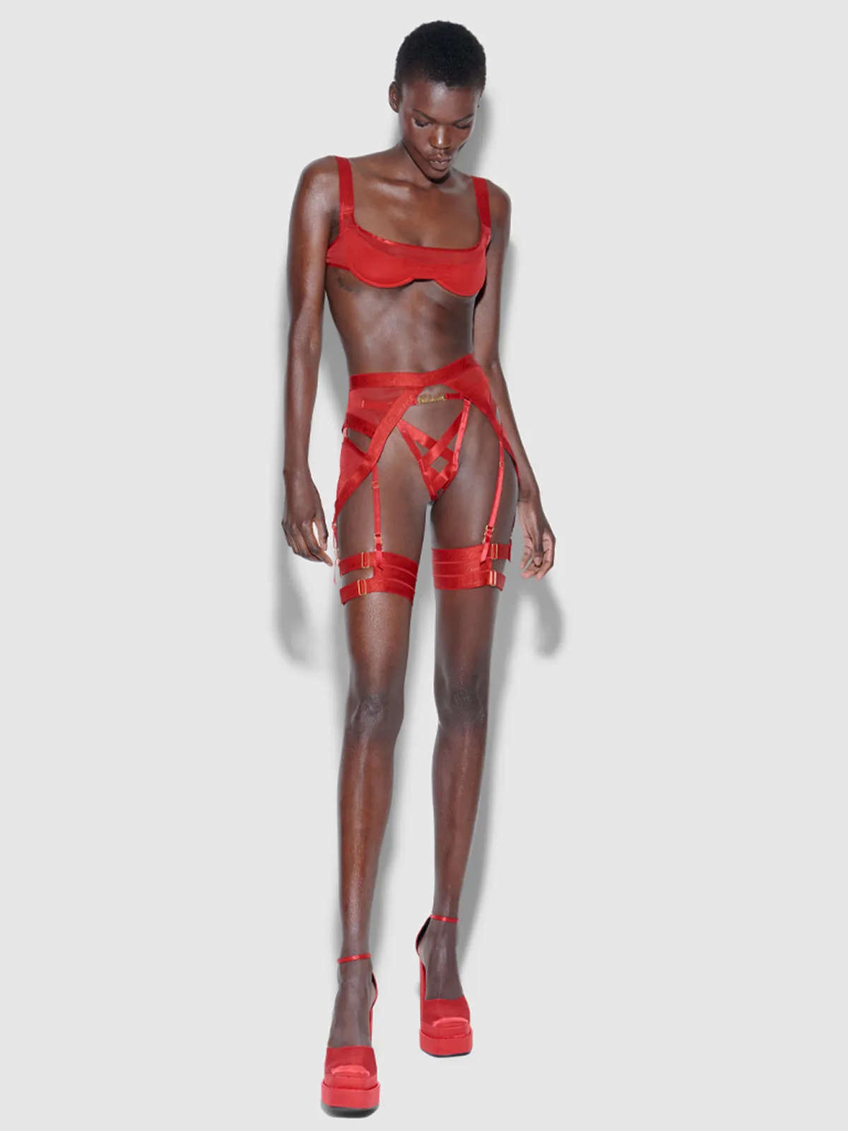 Raven Convertible Garter Belt