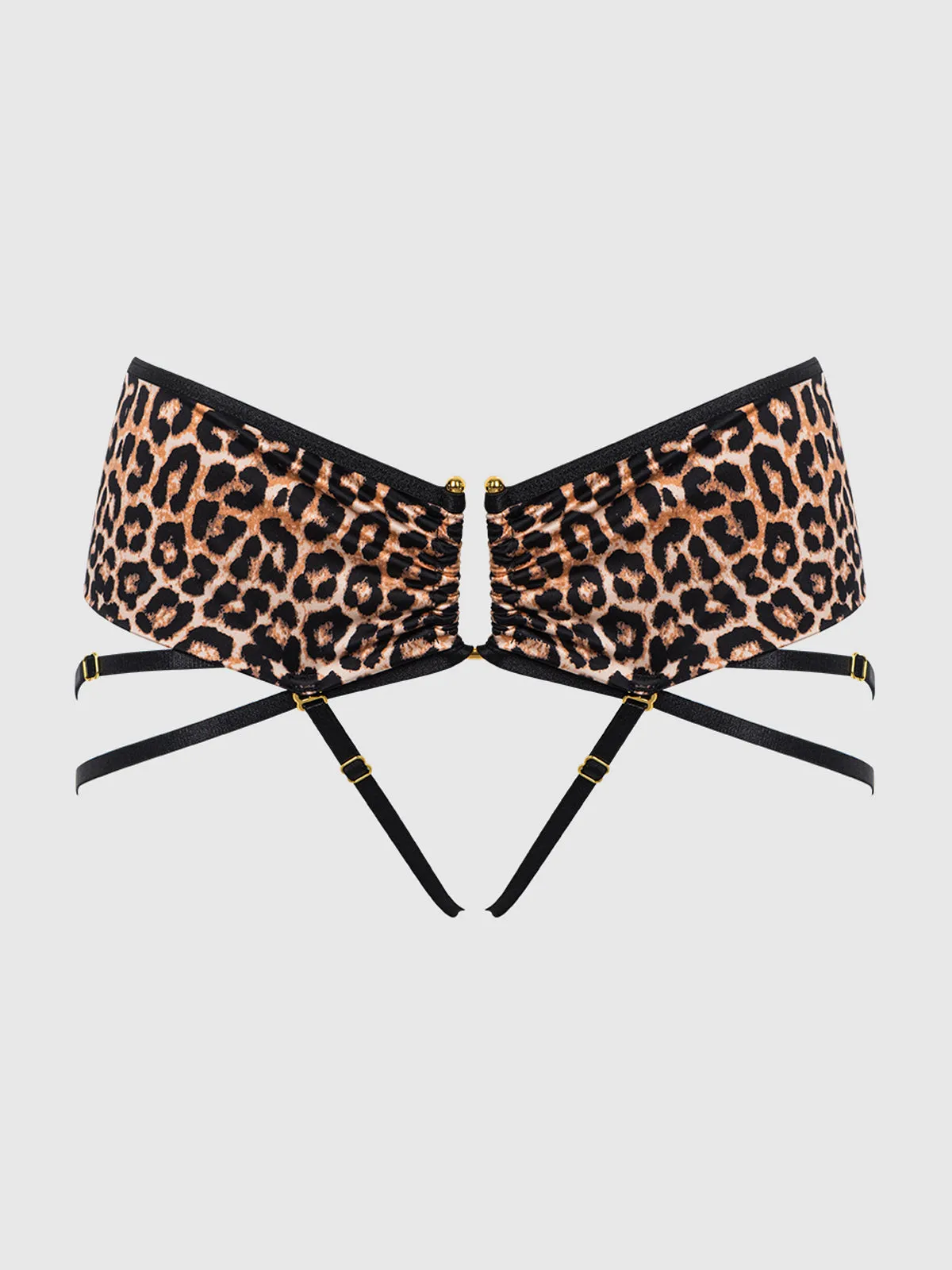 Raven Crotchless & Strappy U-Hook Panty