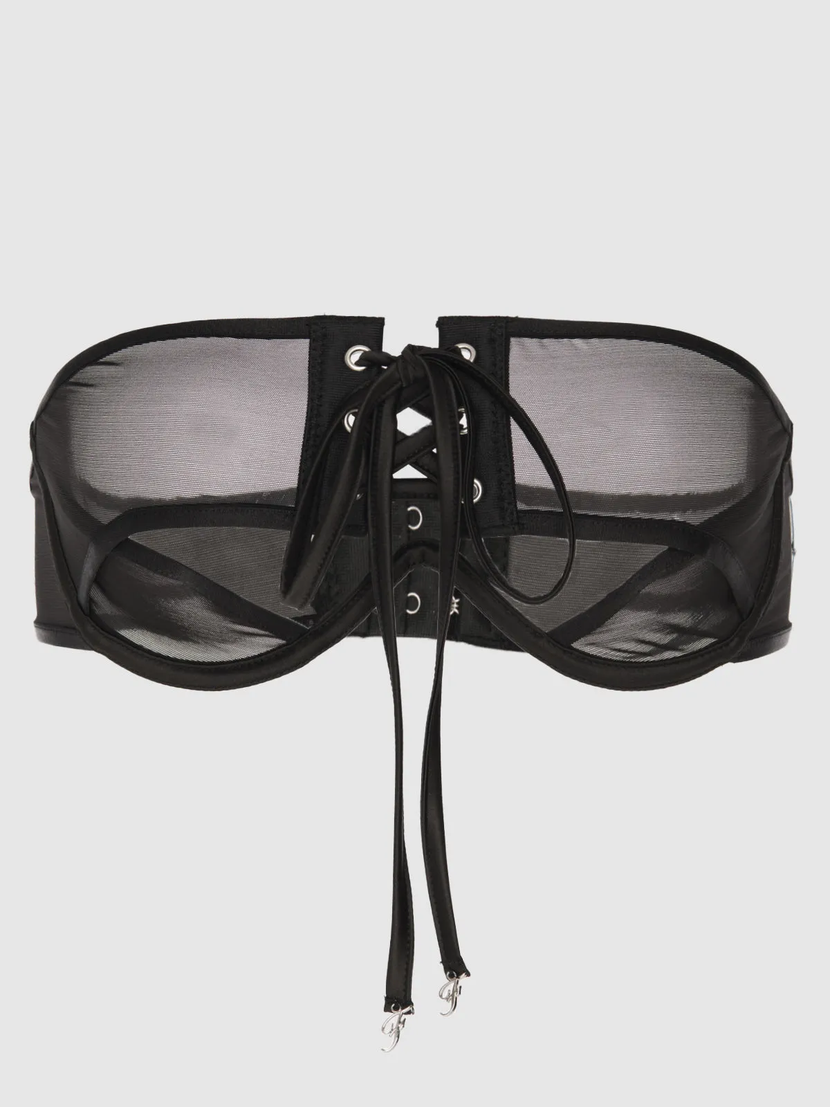 Raven Open Cup Halter Bra