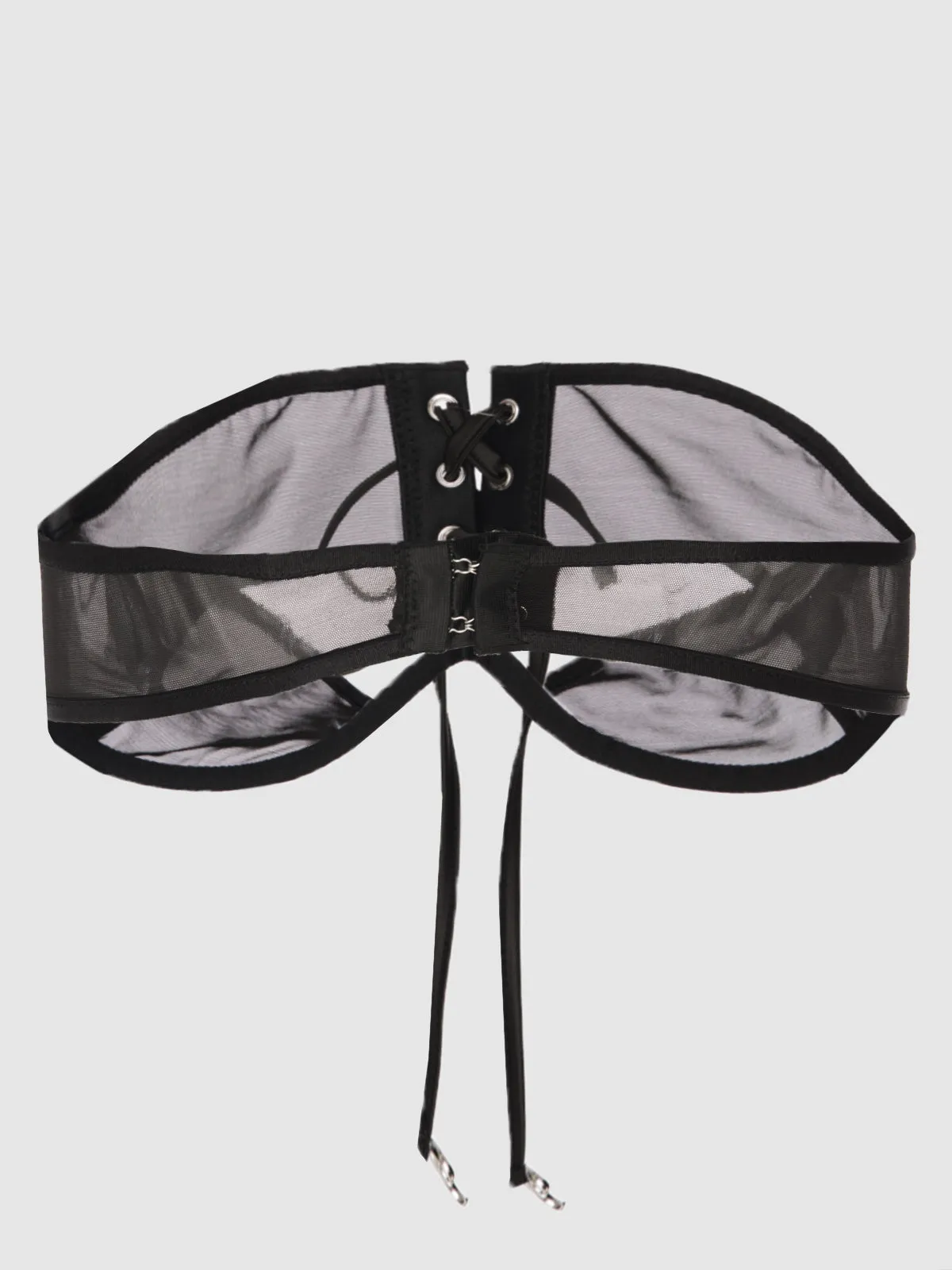 Raven Open Cup Halter Bra