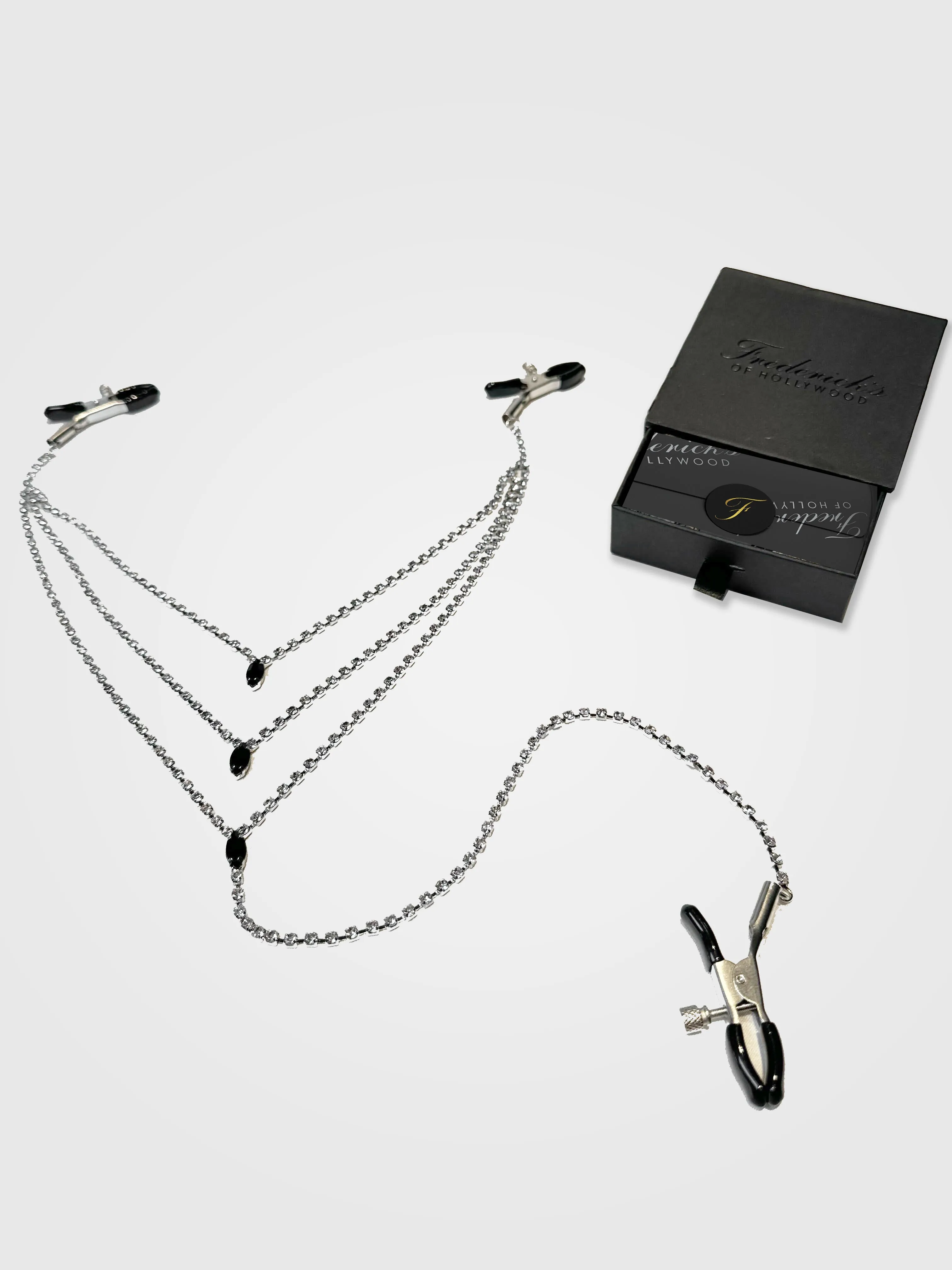 Rhinestone 3-Way Nipple & More Clamp