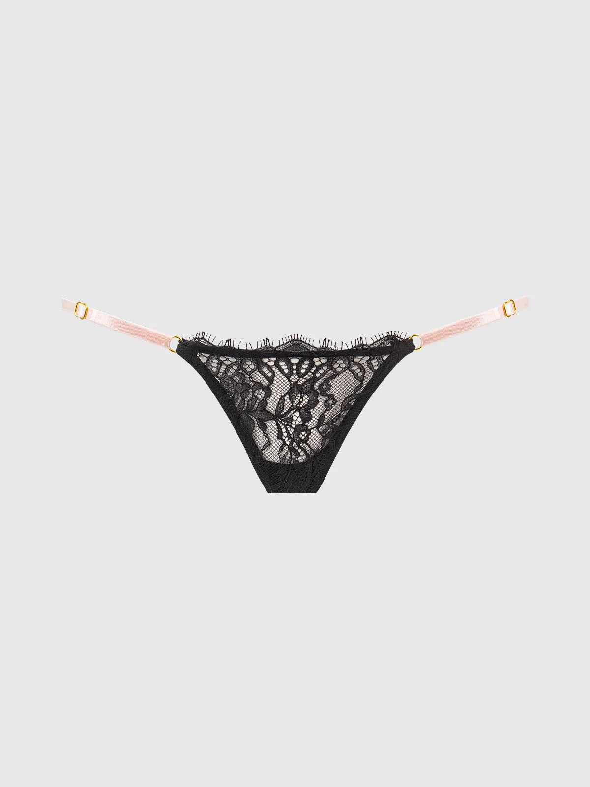Rising Star Lace & Liquid Satin Mini G-String