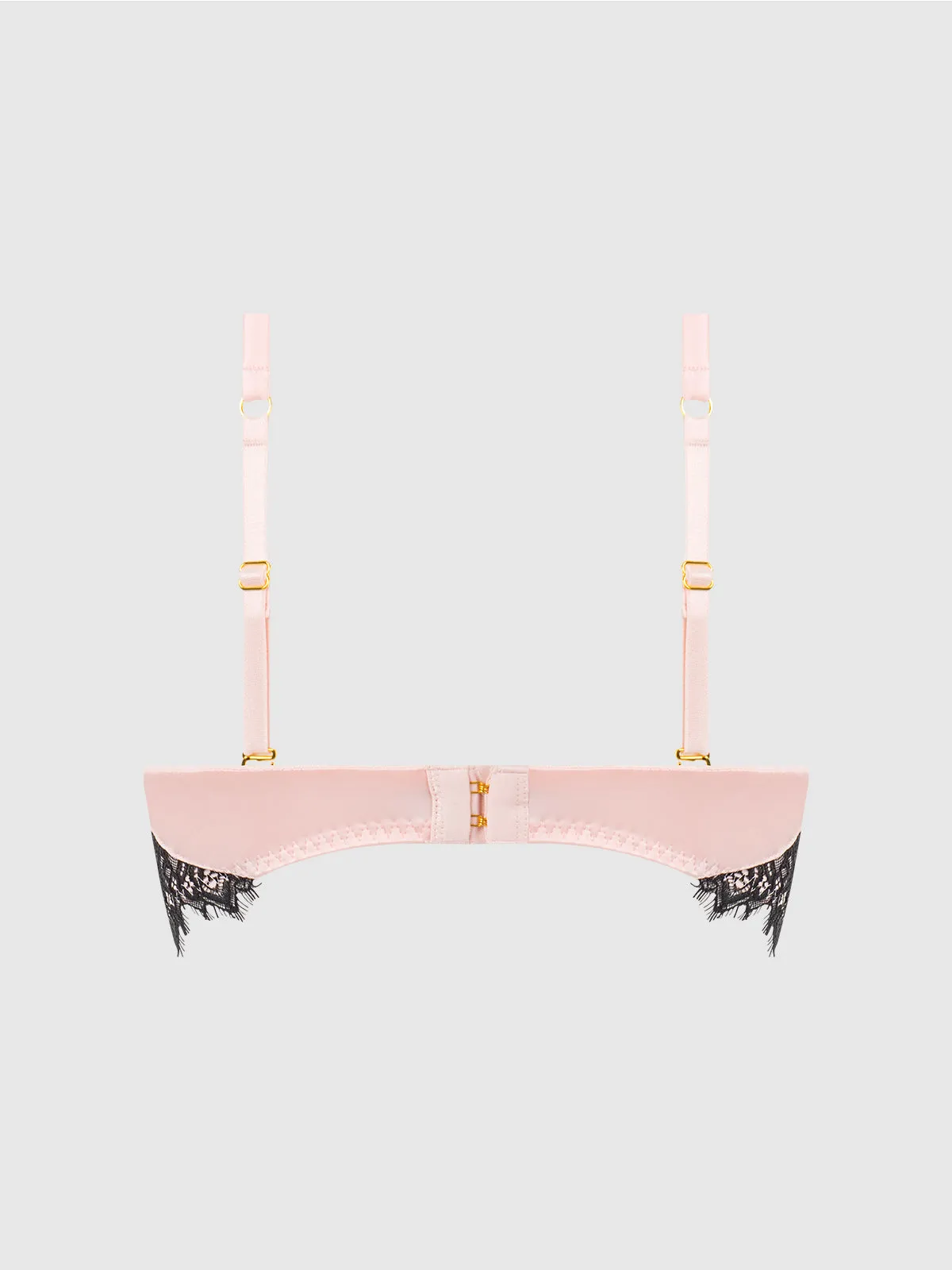 Rising Star Plunge Push Up Bra in Petra Satin