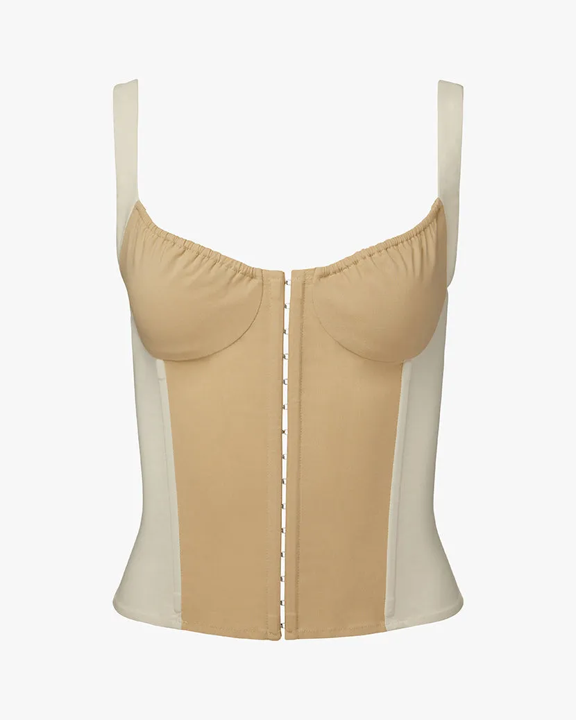 Ruched Cup Scoop Corset