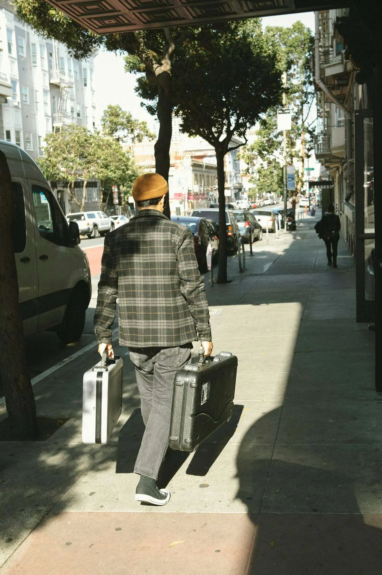 Shop Menswear Chore Coat - Black/Charcoal Plaid Brixton