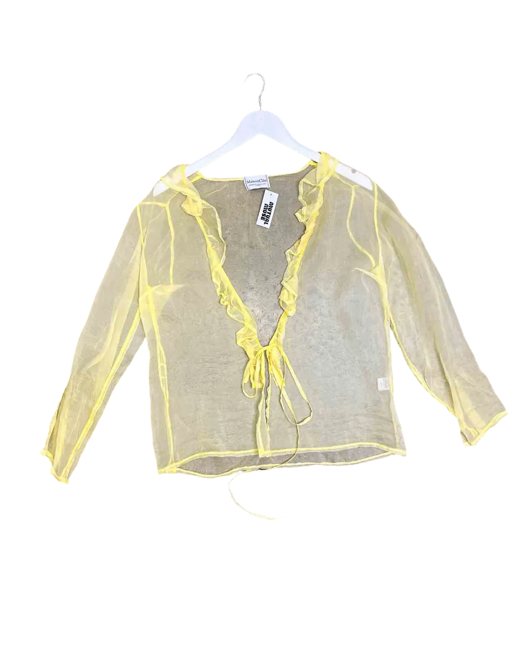 Size S | Maison Clo Silk Wrap Top