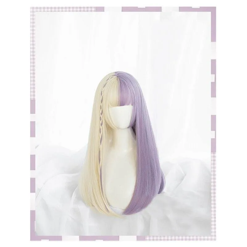 Split Lavender Cosplay Wig
