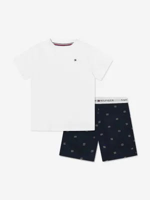 Tommy Hilfiger Boys Short Pyjama Set in White