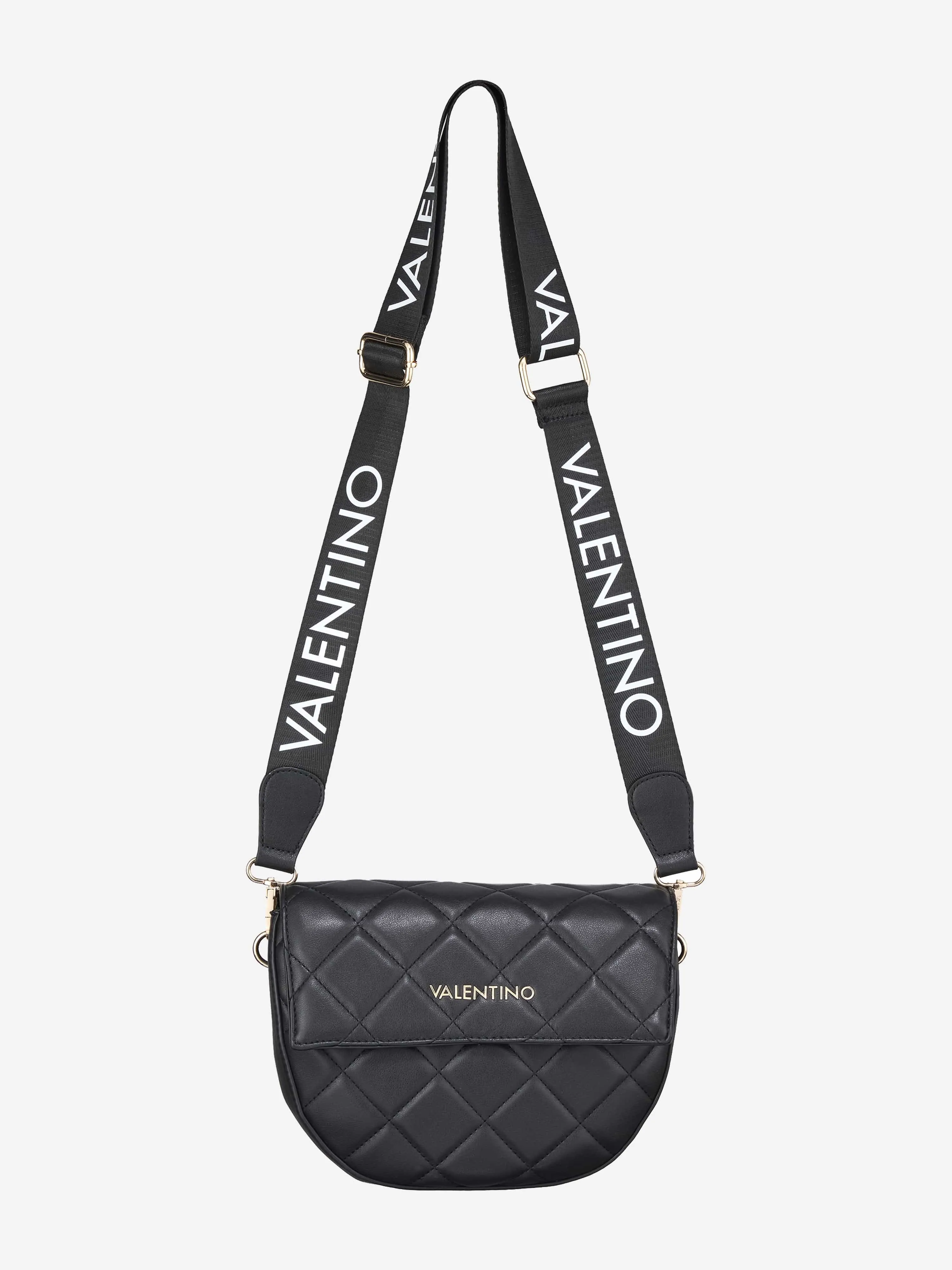 Valentino Bigs Flap Bag in Black (24cm)