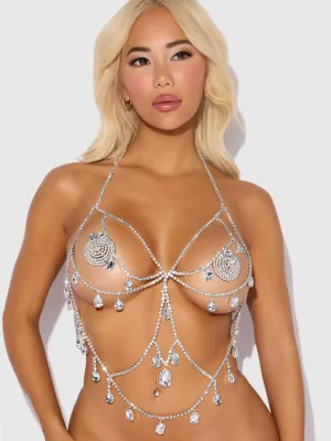 Ziggy Oversized Charm Rhinestone Top
