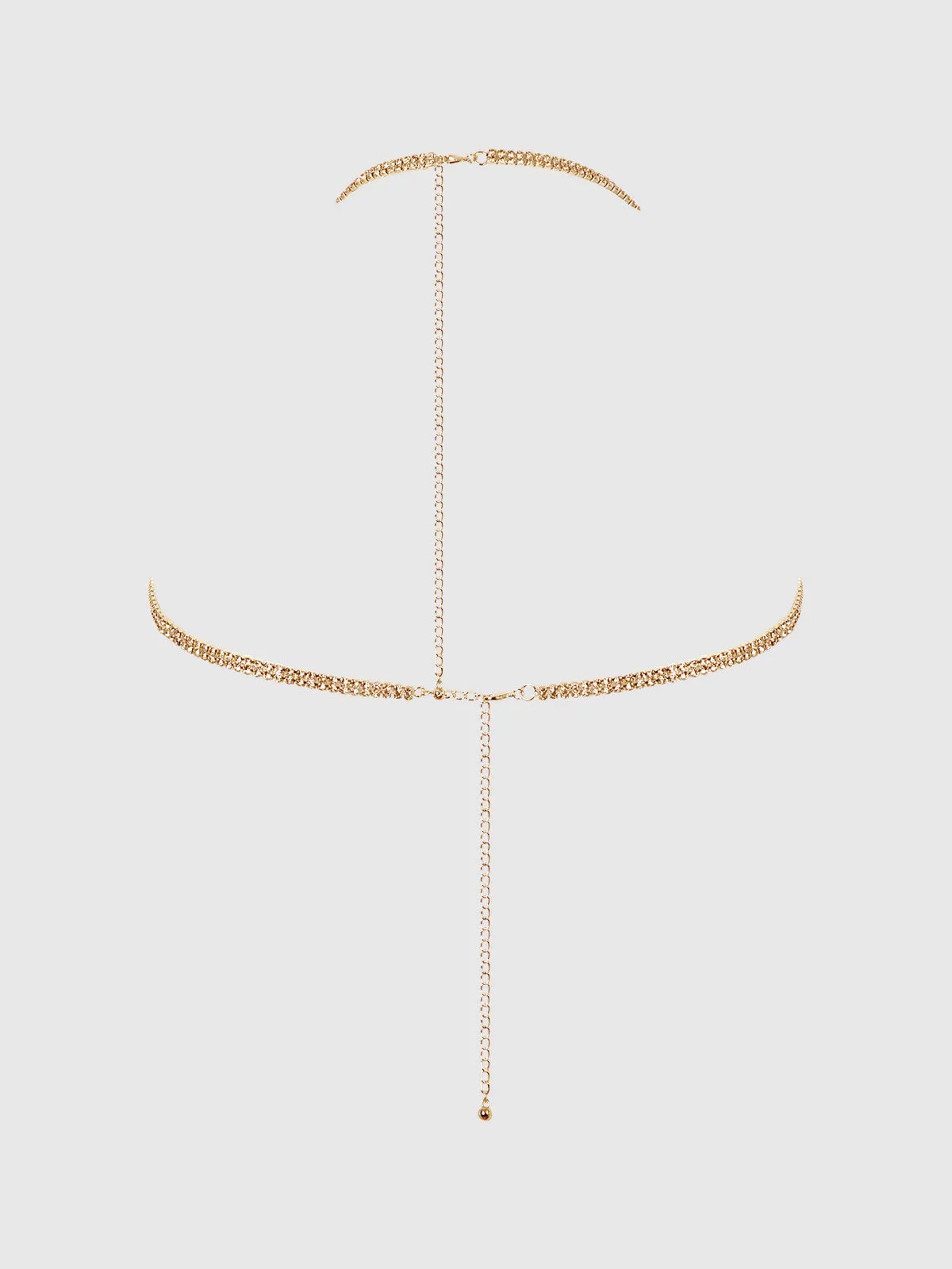 Ziggy Rhinestone Dangle V-Neck Bra