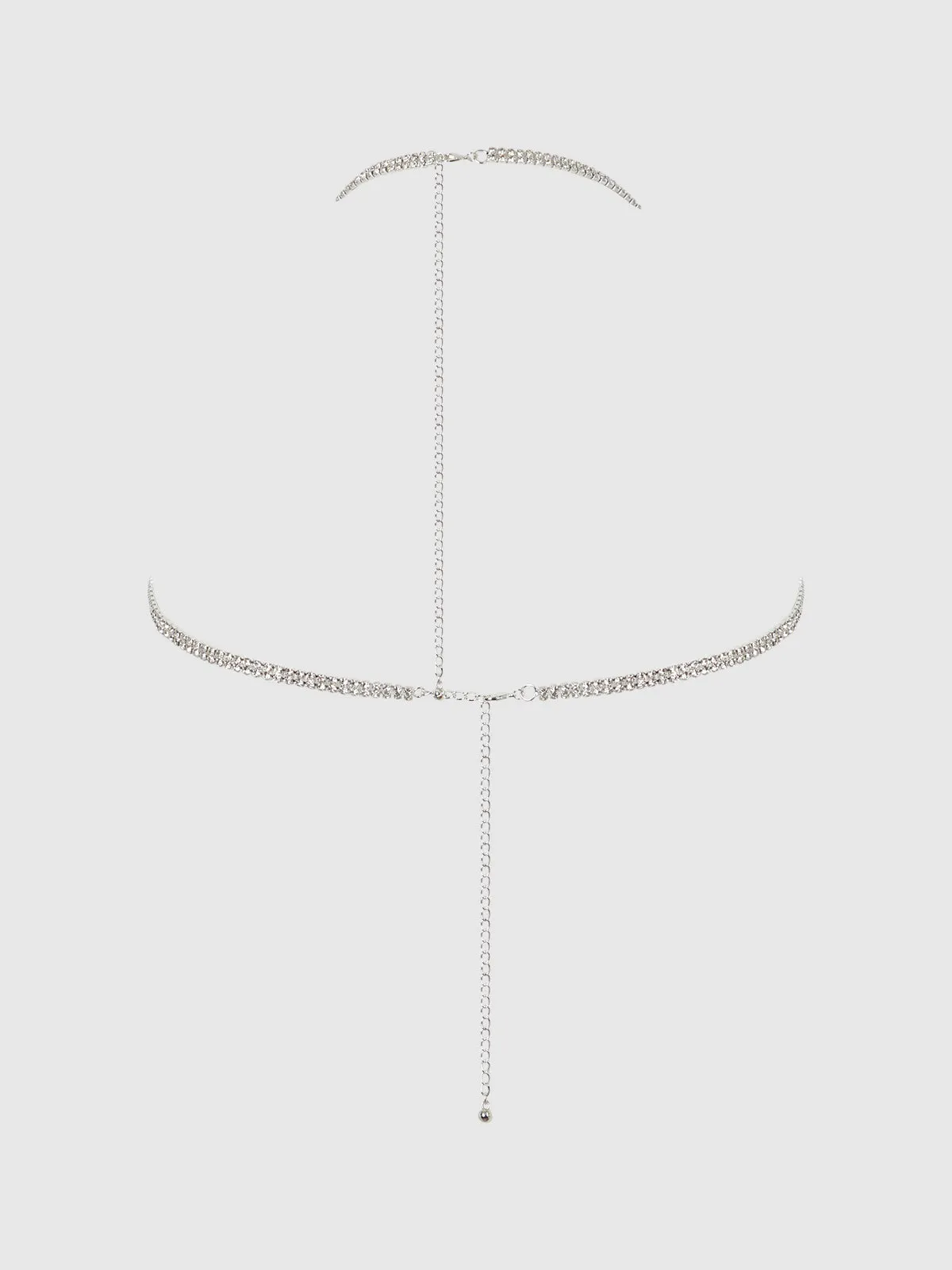 Ziggy Rhinestone Dangle V-Neck Bra